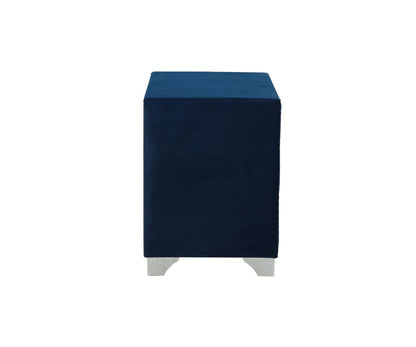 Melody 2-Drawer Upholstered Nightstand Pacific Blue - 223372 - Bien Home Furniture &amp; Electronics