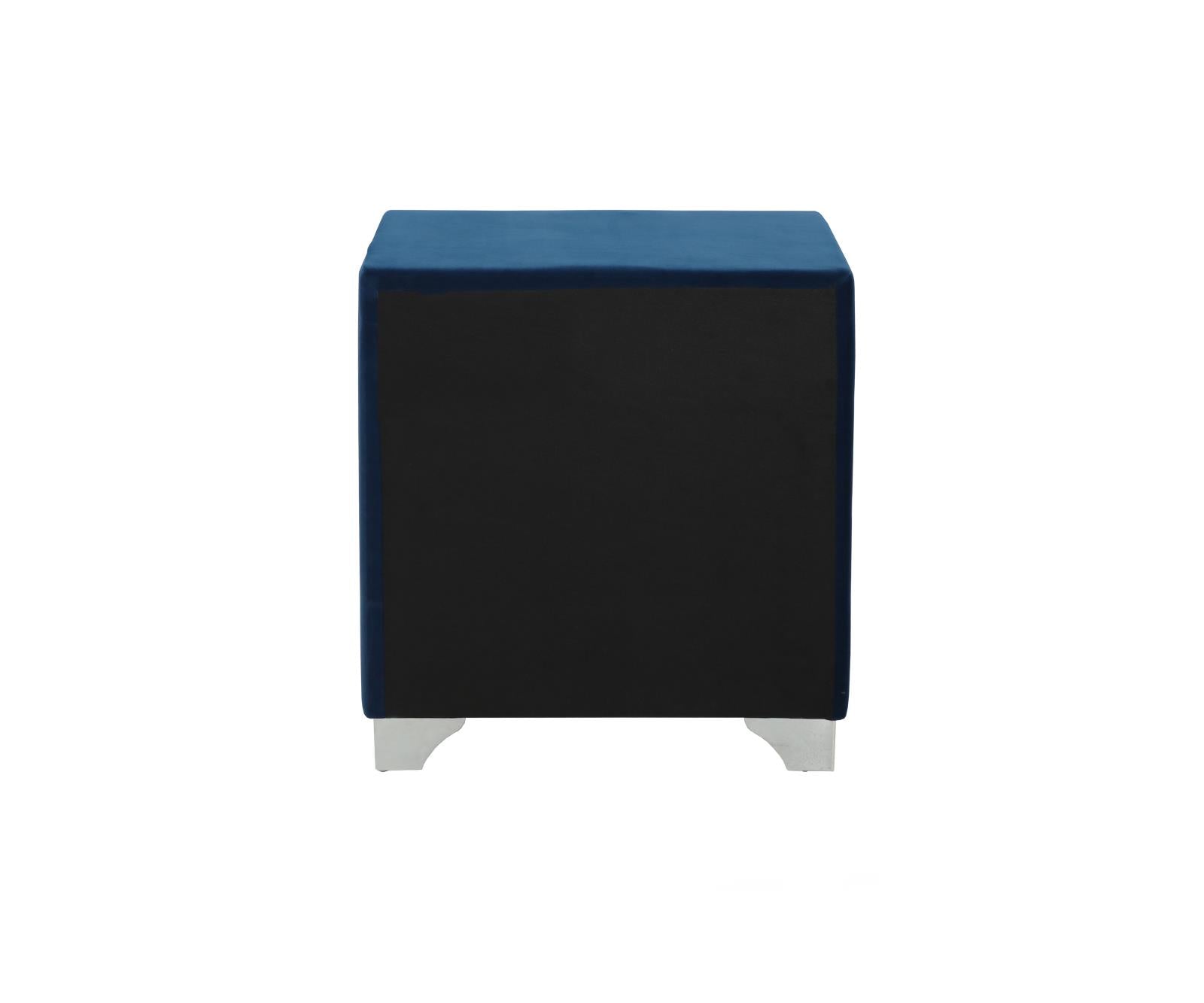 Melody 2-Drawer Upholstered Nightstand Pacific Blue - 223372 - Bien Home Furniture & Electronics