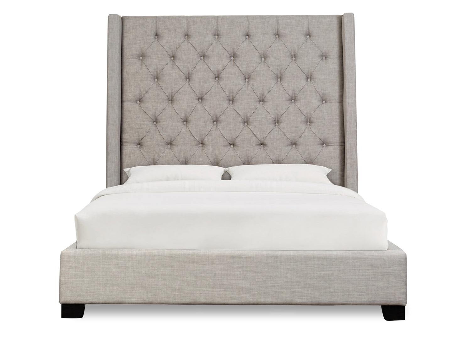Melody Gray Queen Upholstered Bed - SH229GRY-1 - Bien Home Furniture & Electronics