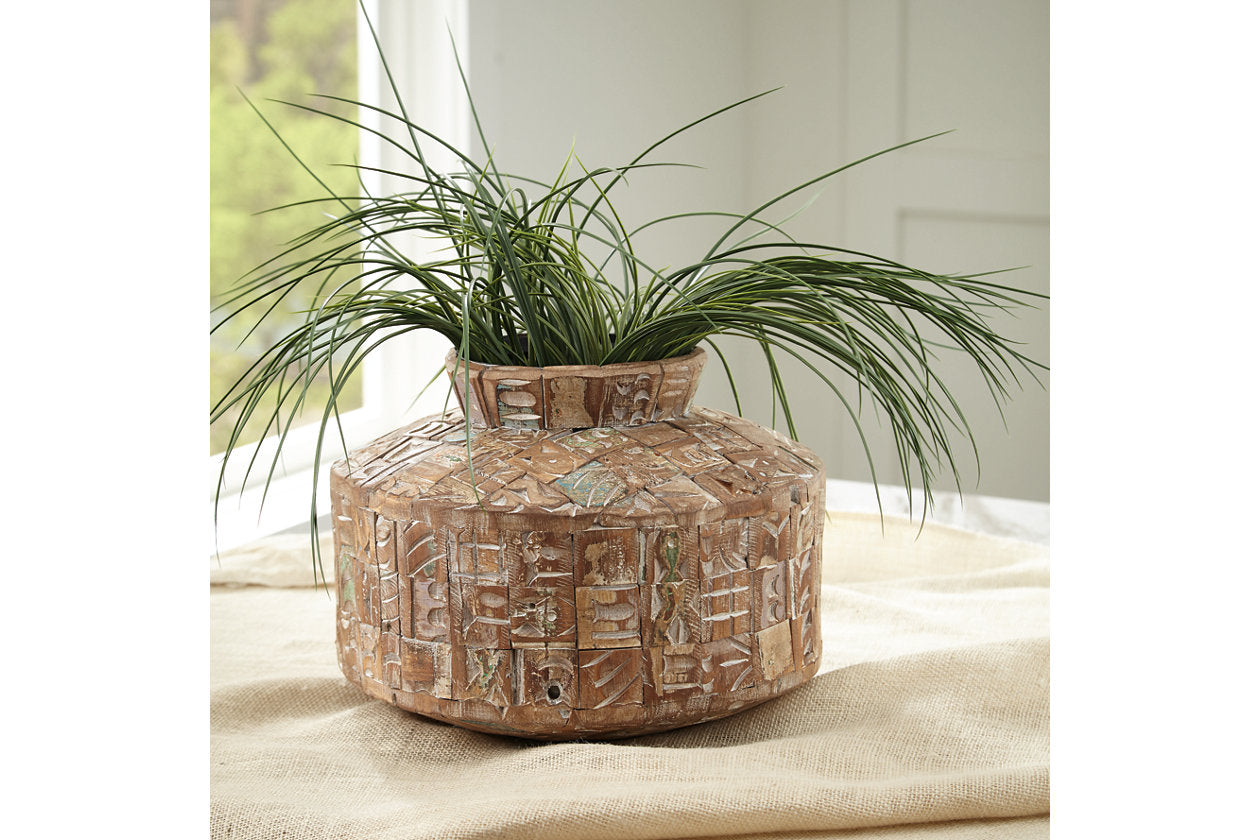 Meltland Natural/Black Vase - A2000557 - Bien Home Furniture &amp; Electronics