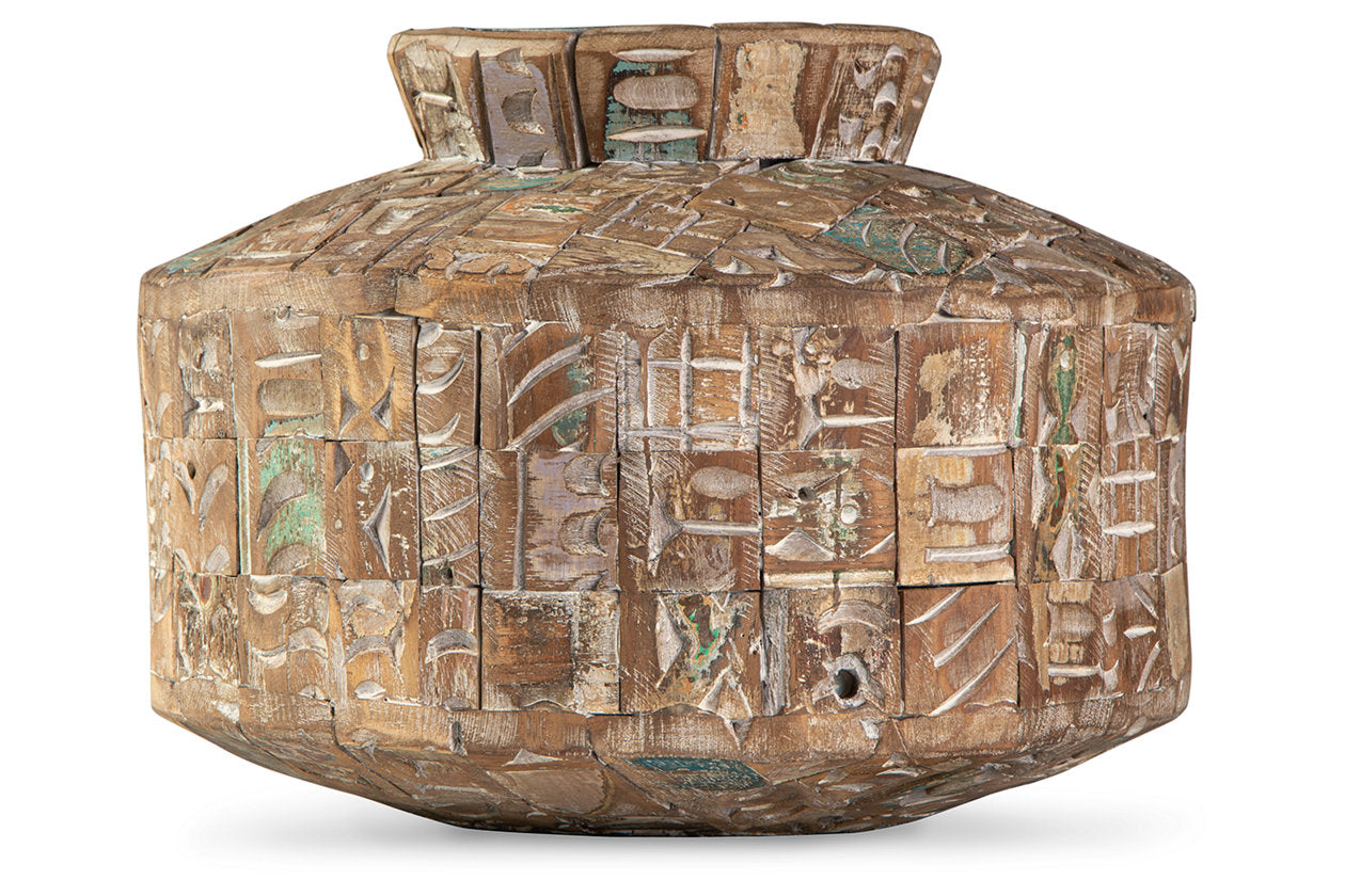 Meltland Natural/Black Vase - A2000557 - Bien Home Furniture & Electronics