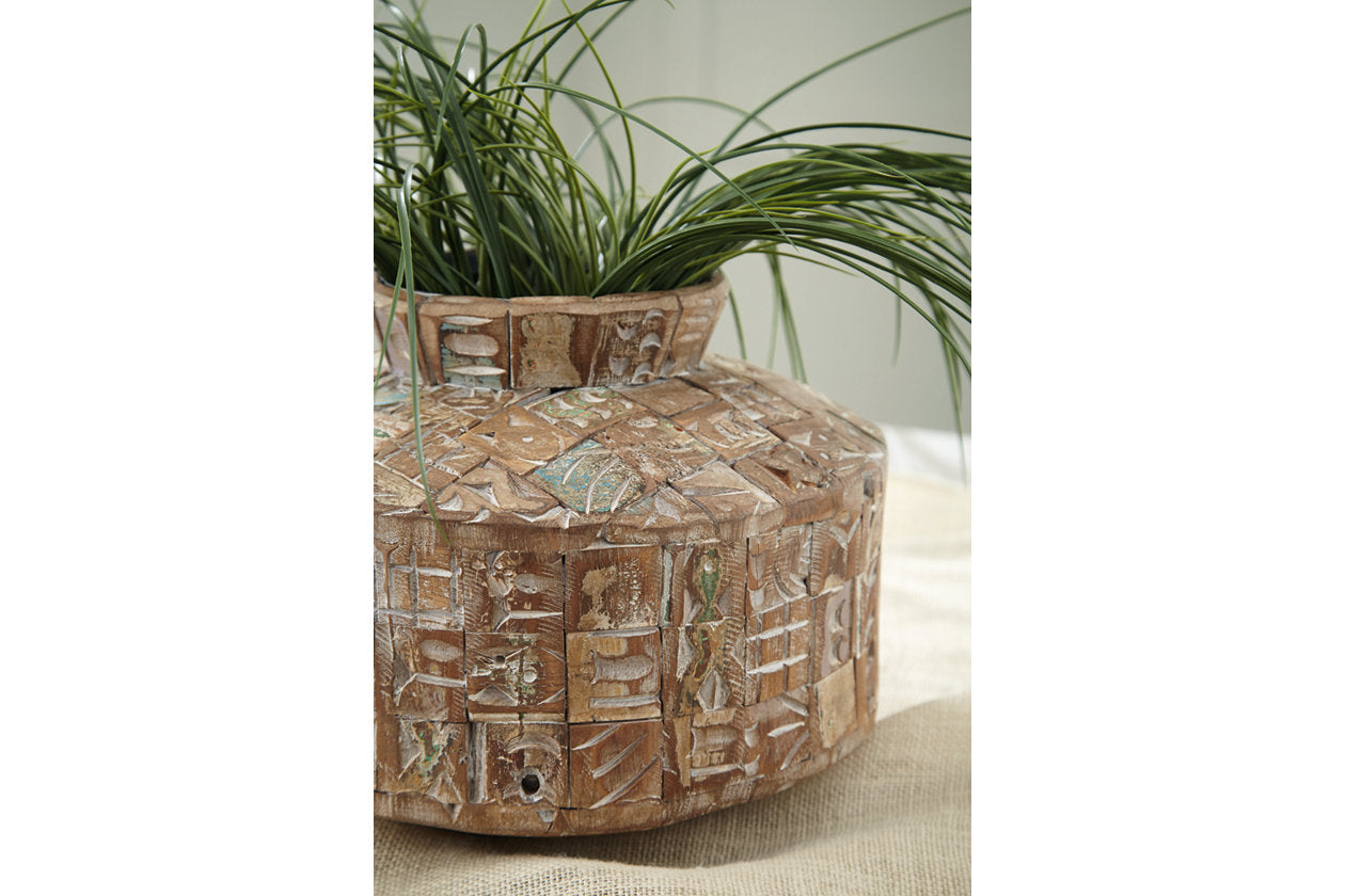 Meltland Natural/Black Vase - A2000557 - Bien Home Furniture & Electronics