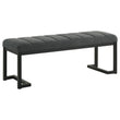 Mesa Upholstered Entryway Accent Bench Charcoal - 907516 - Bien Home Furniture & Electronics