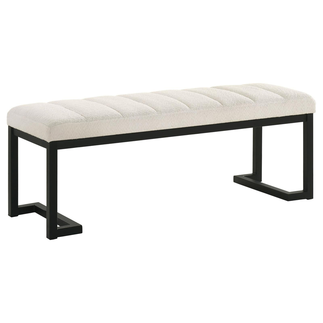 Mesa Upholstered Entryway Accent Bench Vanilla - 907514 - Bien Home Furniture &amp; Electronics