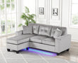Messi Grey - Reversible Sectional - Messi Grey - Bien Home Furniture & Electronics
