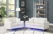 Miami White Living Room Set with LED Lights - MIAMI WHITE - Bien Home Furniture & Electronics