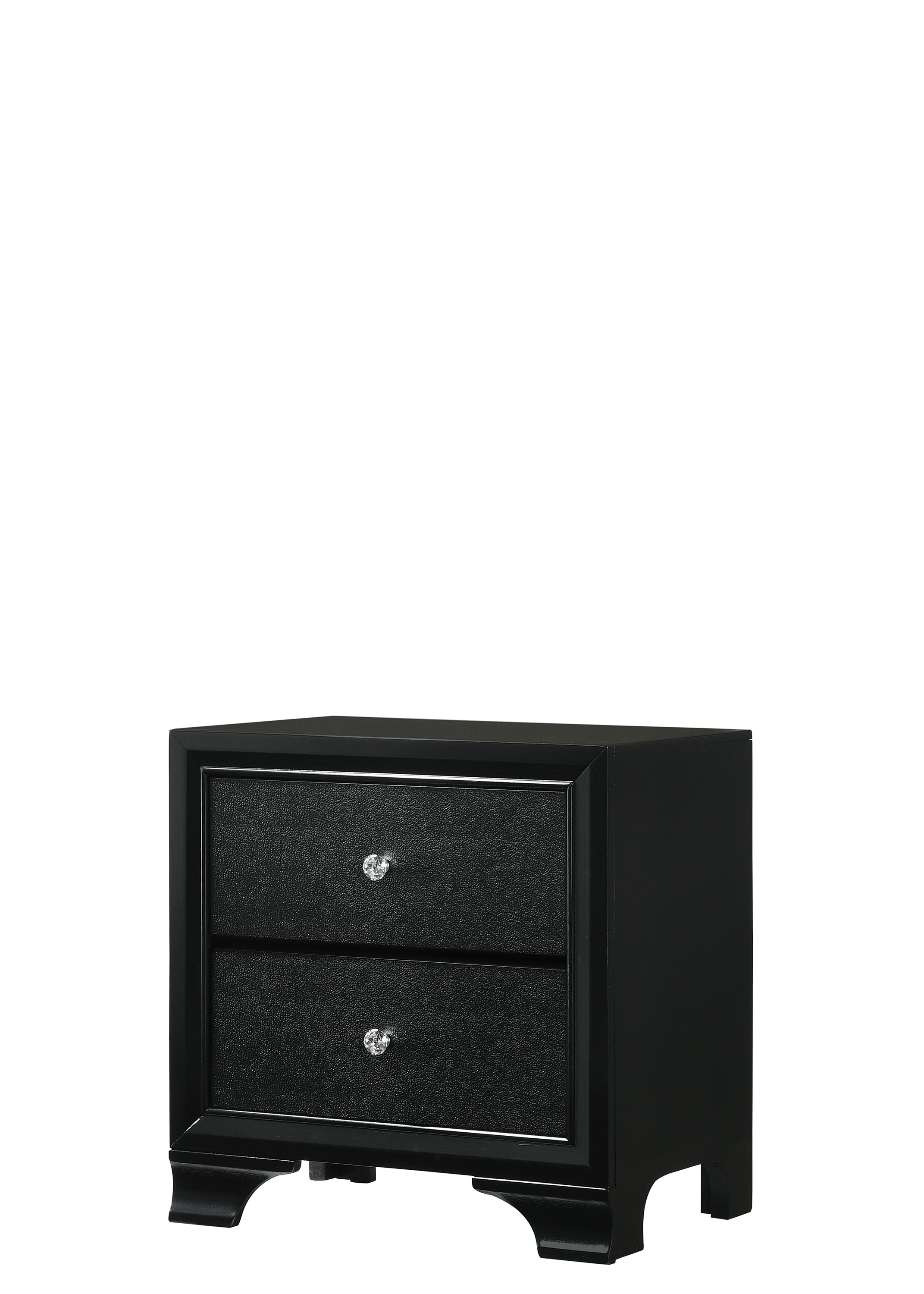 Micah Black LED Upholstered Panel Youth Bedroom Set - SET | B4350-F-HBFB | B4350-FT-RAIL | B4350-1 | B4350-11 | B4350-2 | B4350-4 - Bien Home Furniture & Electronics