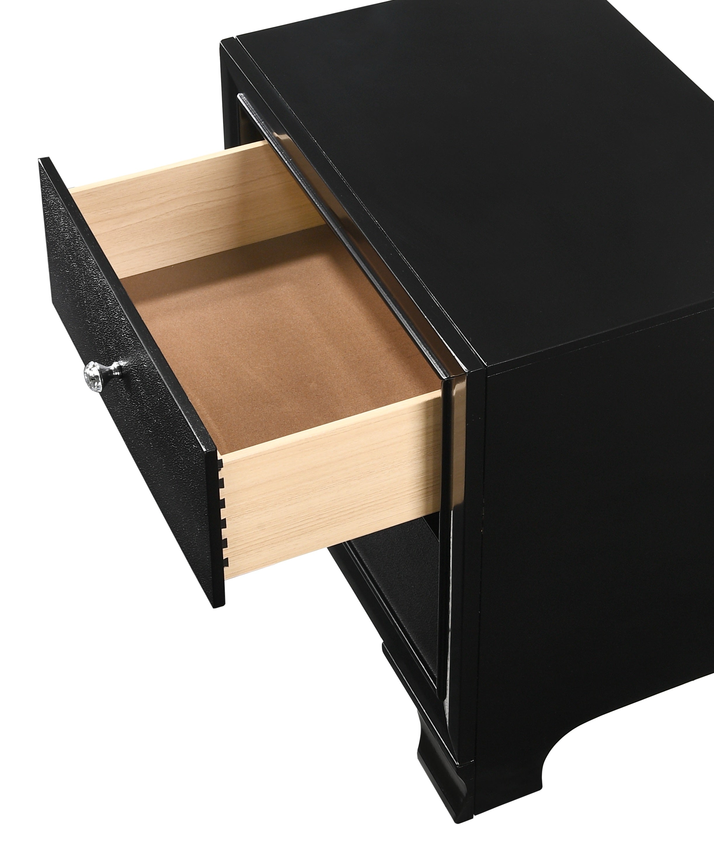 Micah Black LED Upholstered Panel Youth Bedroom Set - SET | B4350-F-HBFB | B4350-FT-RAIL | B4350-1 | B4350-11 | B4350-2 | B4350-4 - Bien Home Furniture & Electronics