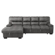 Michigan Dark Gray LAF Storage Sleeper Sectional - 9407DG*2LC3R - Bien Home Furniture & Electronics