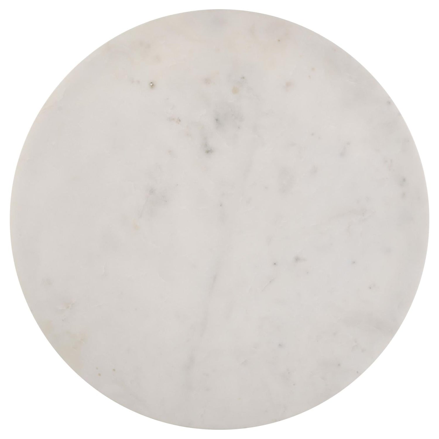 Miguel White/Black Marble Top Round Accent Table - 931227 - Bien Home Furniture & Electronics