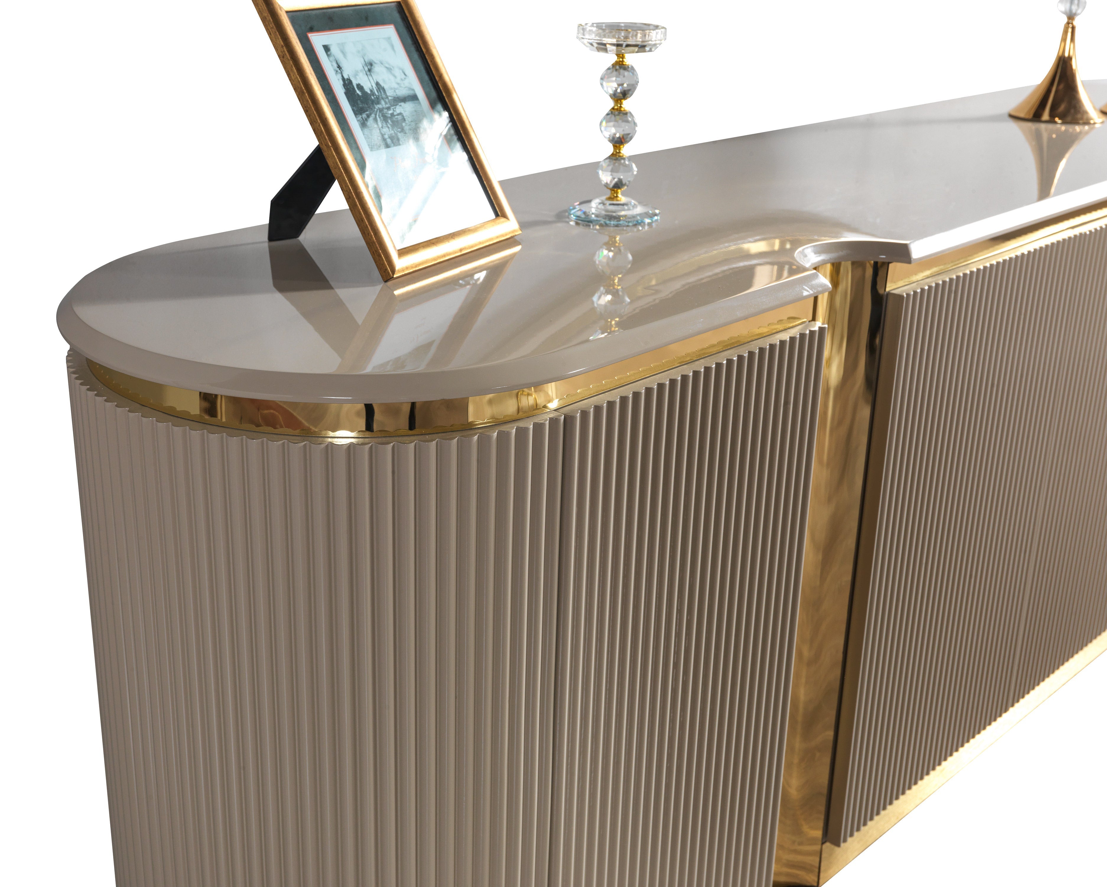 Milena Ivory Dining Server - MILENAIV-SRV - Bien Home Furniture & Electronics