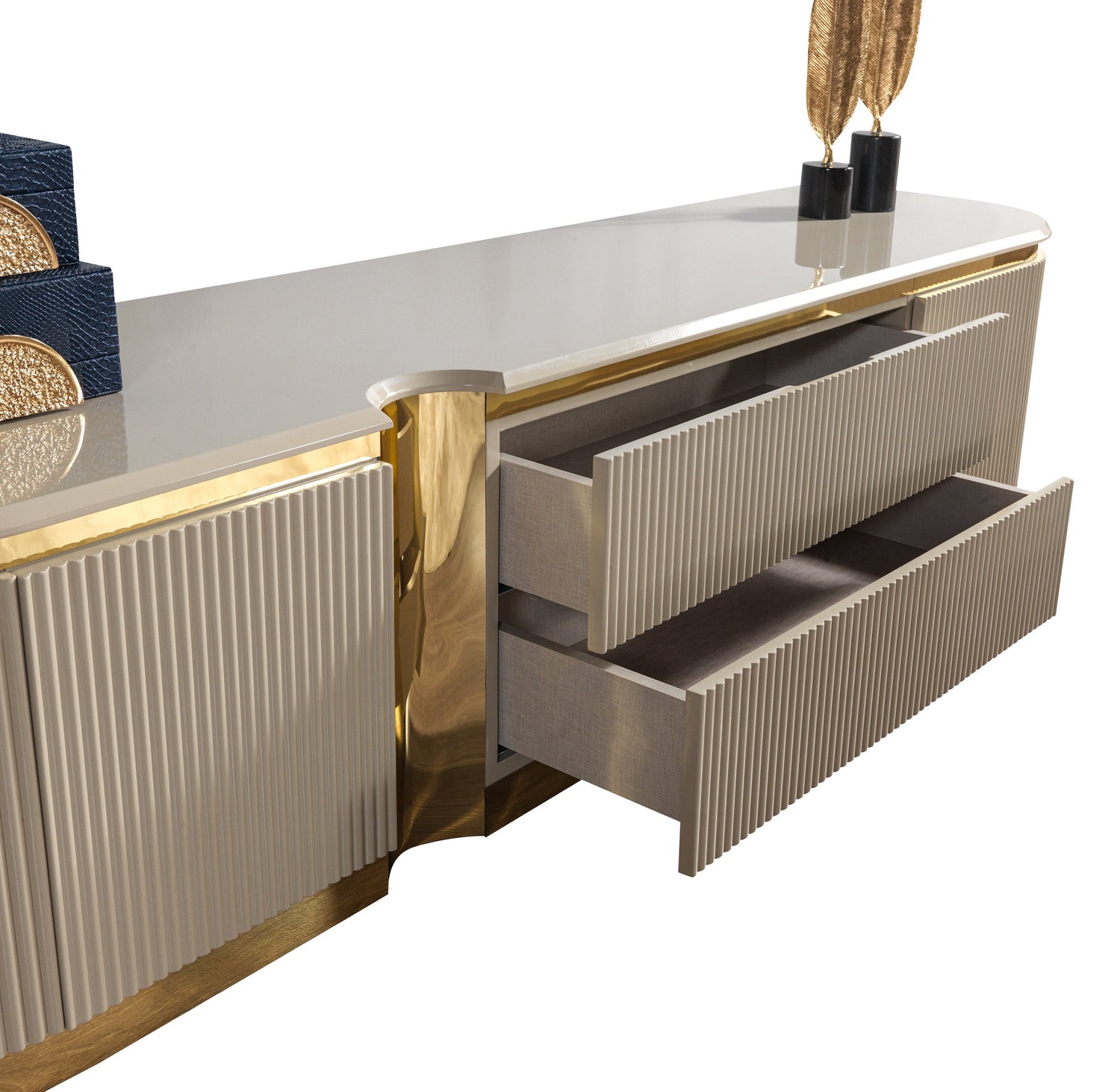 Milena Ivory Tv Stand - MILENAIV-TV - Bien Home Furniture & Electronics