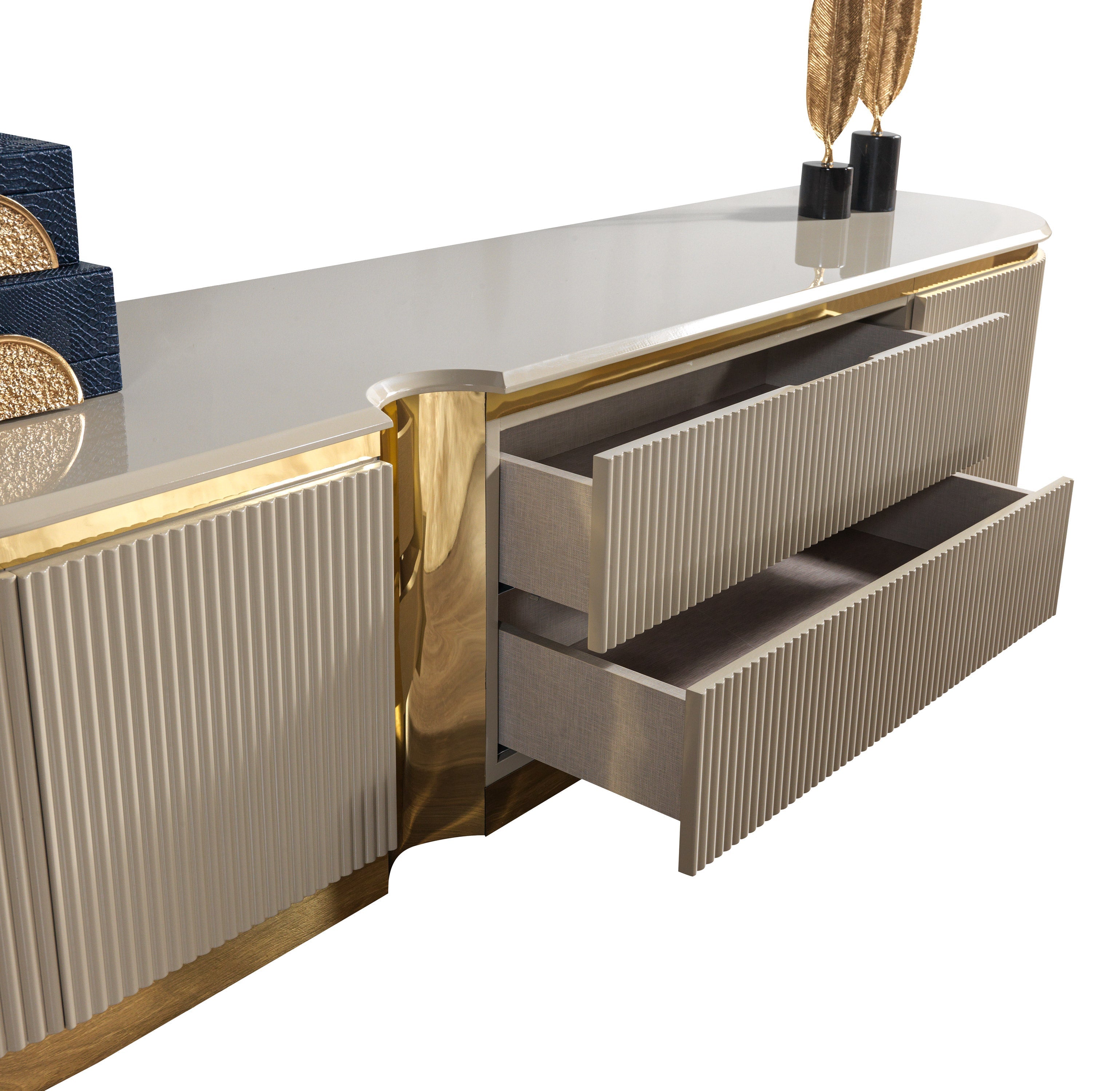 Milena Ivory Tv Stand - MILENAIV-TV - Bien Home Furniture & Electronics