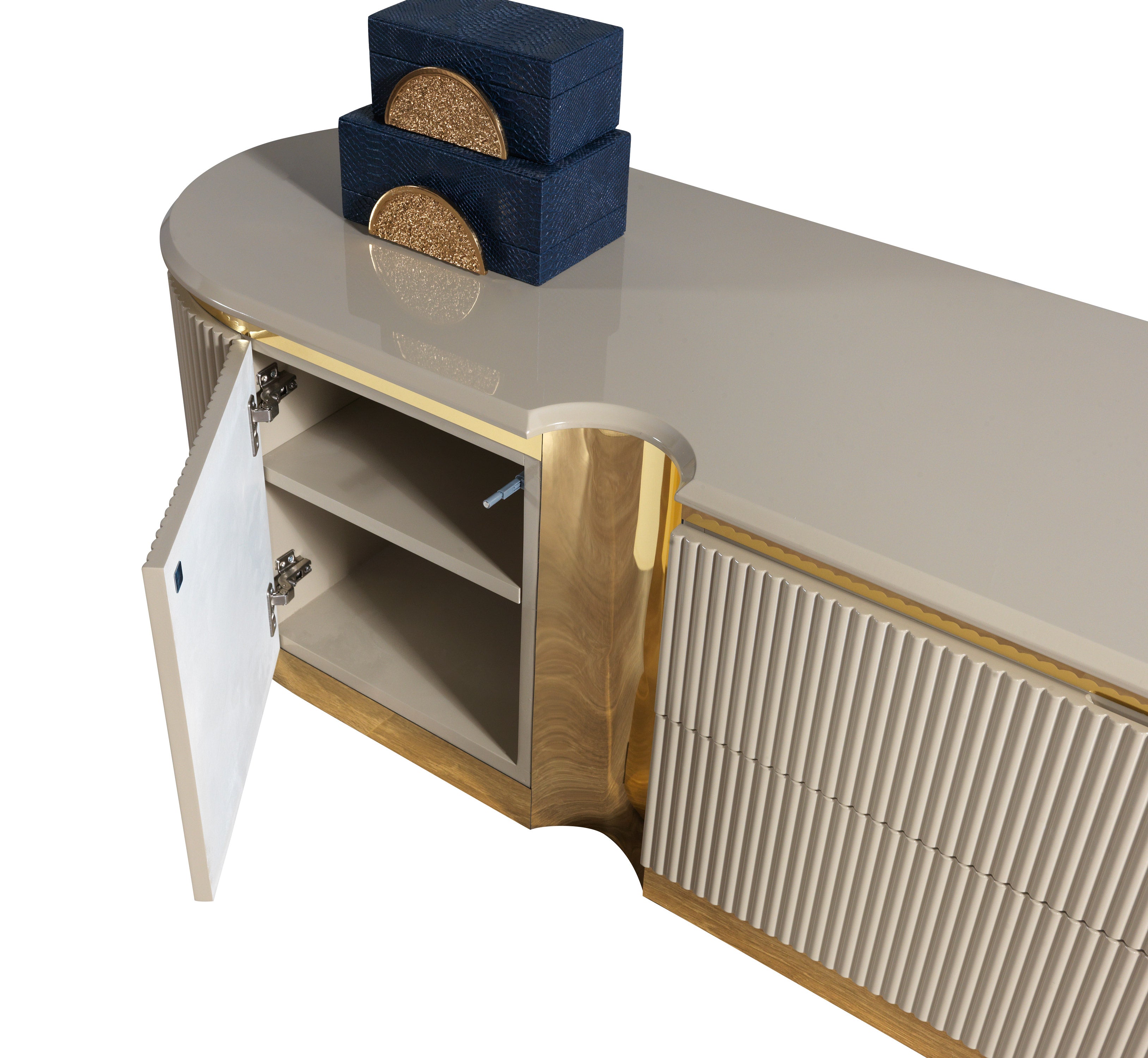 Milena Ivory Tv Stand - MILENAIV-TV - Bien Home Furniture & Electronics