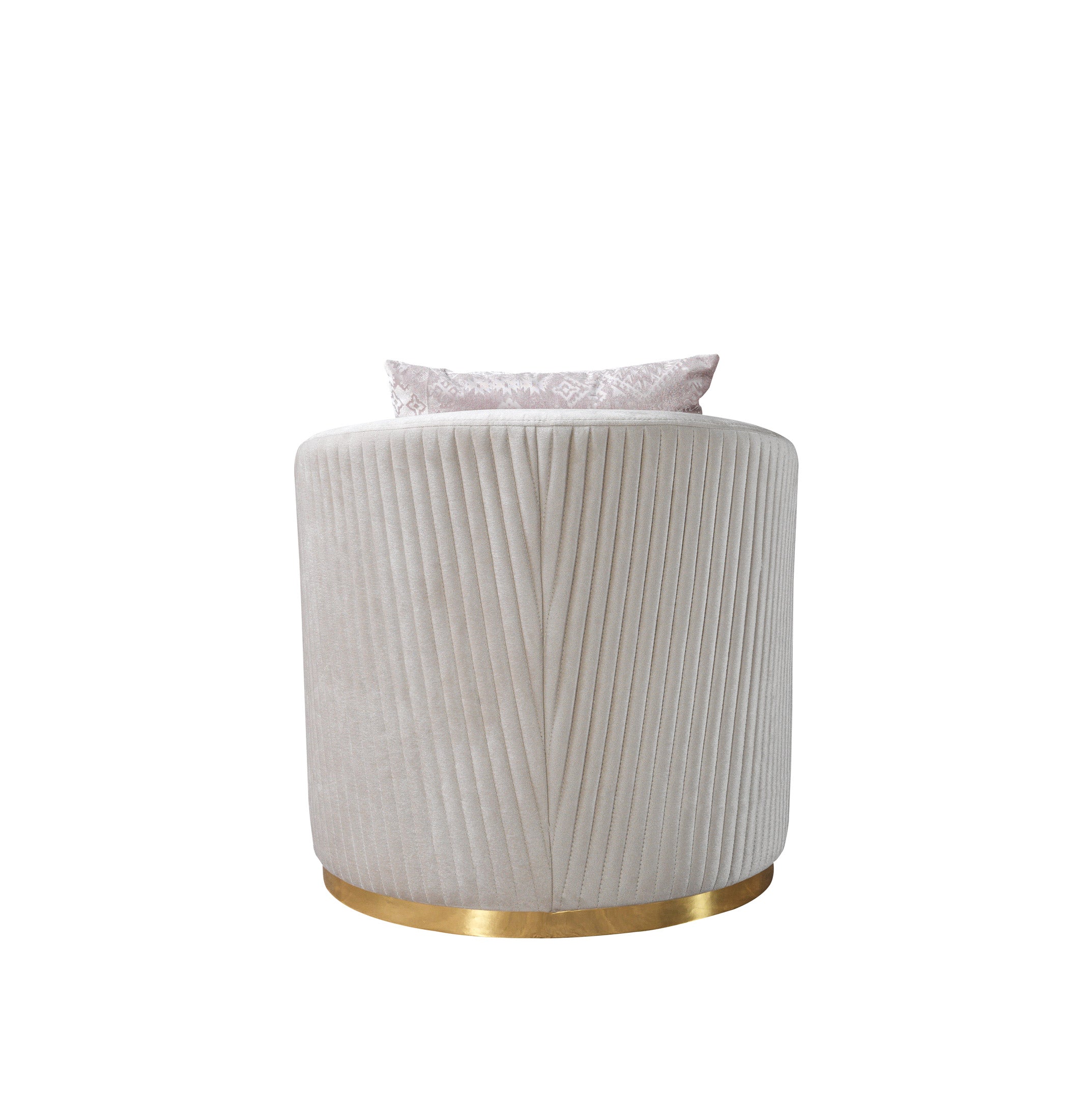 Milena Ivory Velvet Chair - MILENAIV-CH - Bien Home Furniture & Electronics