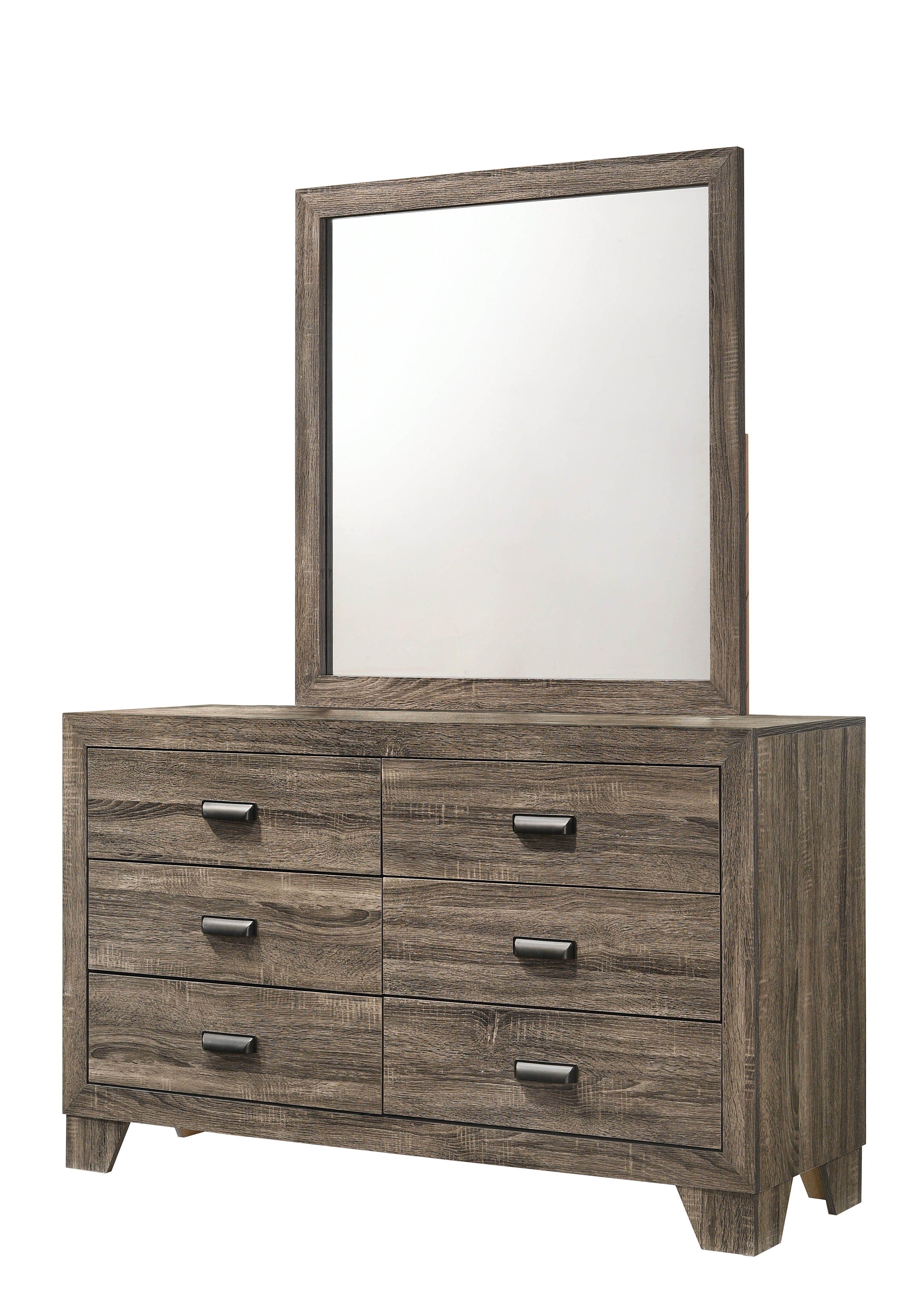 Mille Brownish Gray Upholstered Youth Bedroom Set - SET | B9205-T-BED | B9200-2 | B9200-4 - Bien Home Furniture &amp; Electronics