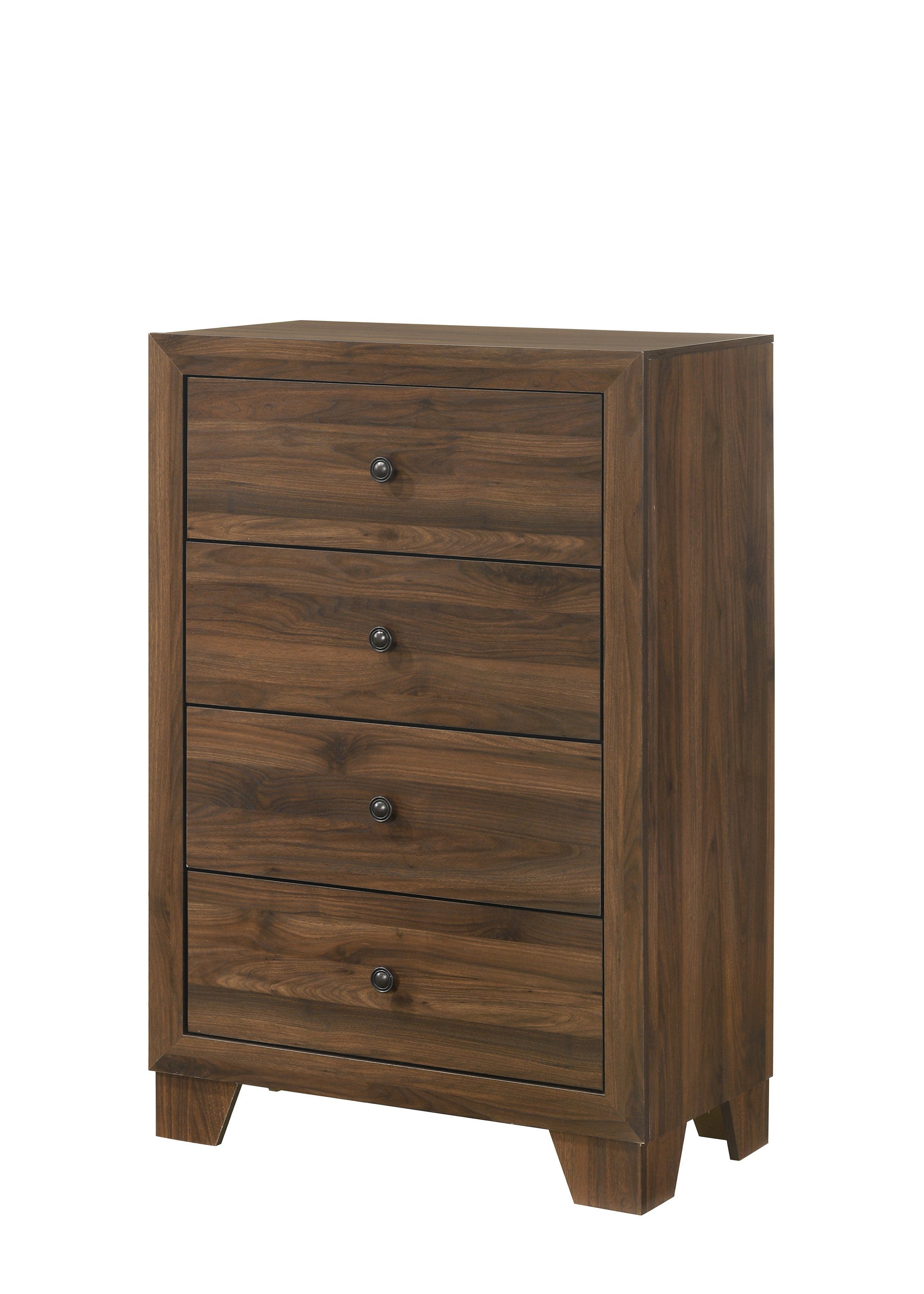 Mille Cherry Brown Upholstered Bedroom Set - SET | B9255-Q-BED | B9250-2 | B9250-4 - Bien Home Furniture & Electronics