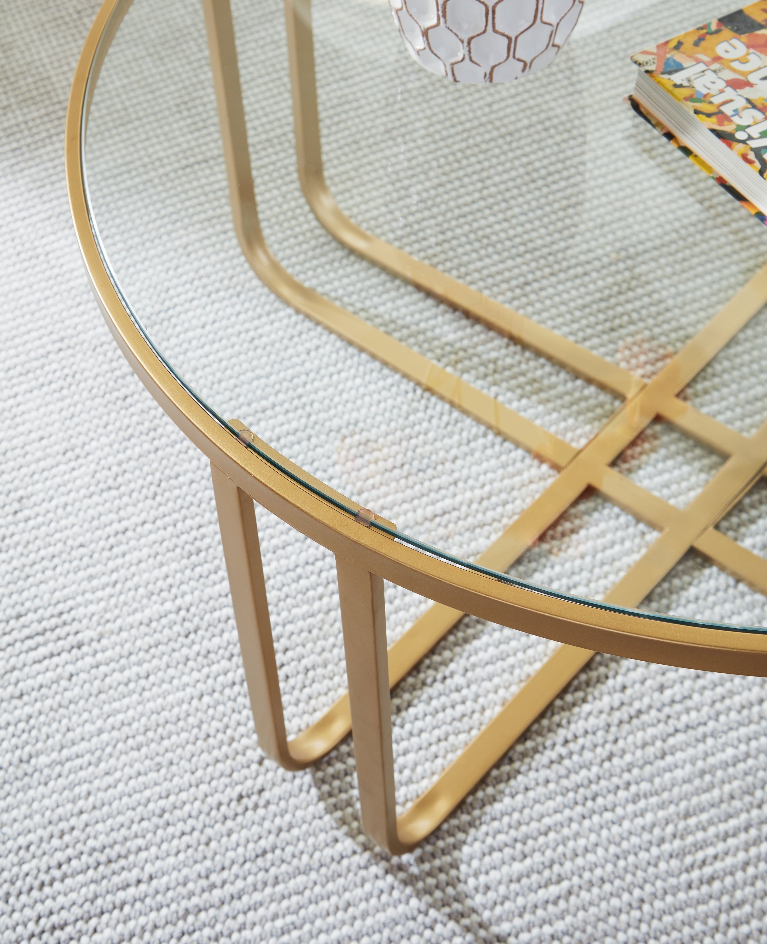 Milloton Gold Table (Set of 3) - T398-13 - Bien Home Furniture & Electronics