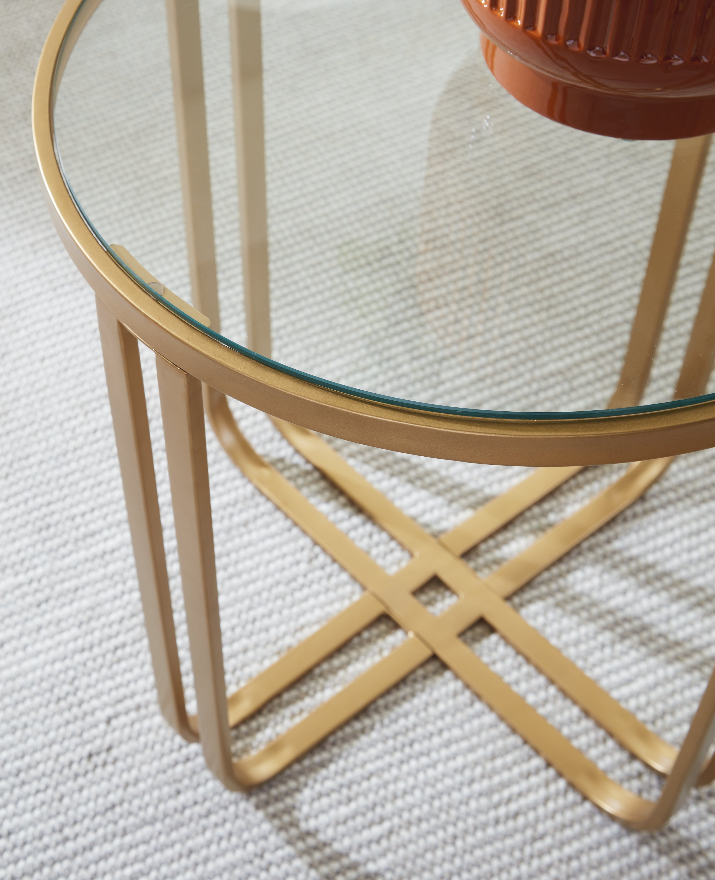Milloton Gold Table (Set of 3) - T398-13 - Bien Home Furniture & Electronics