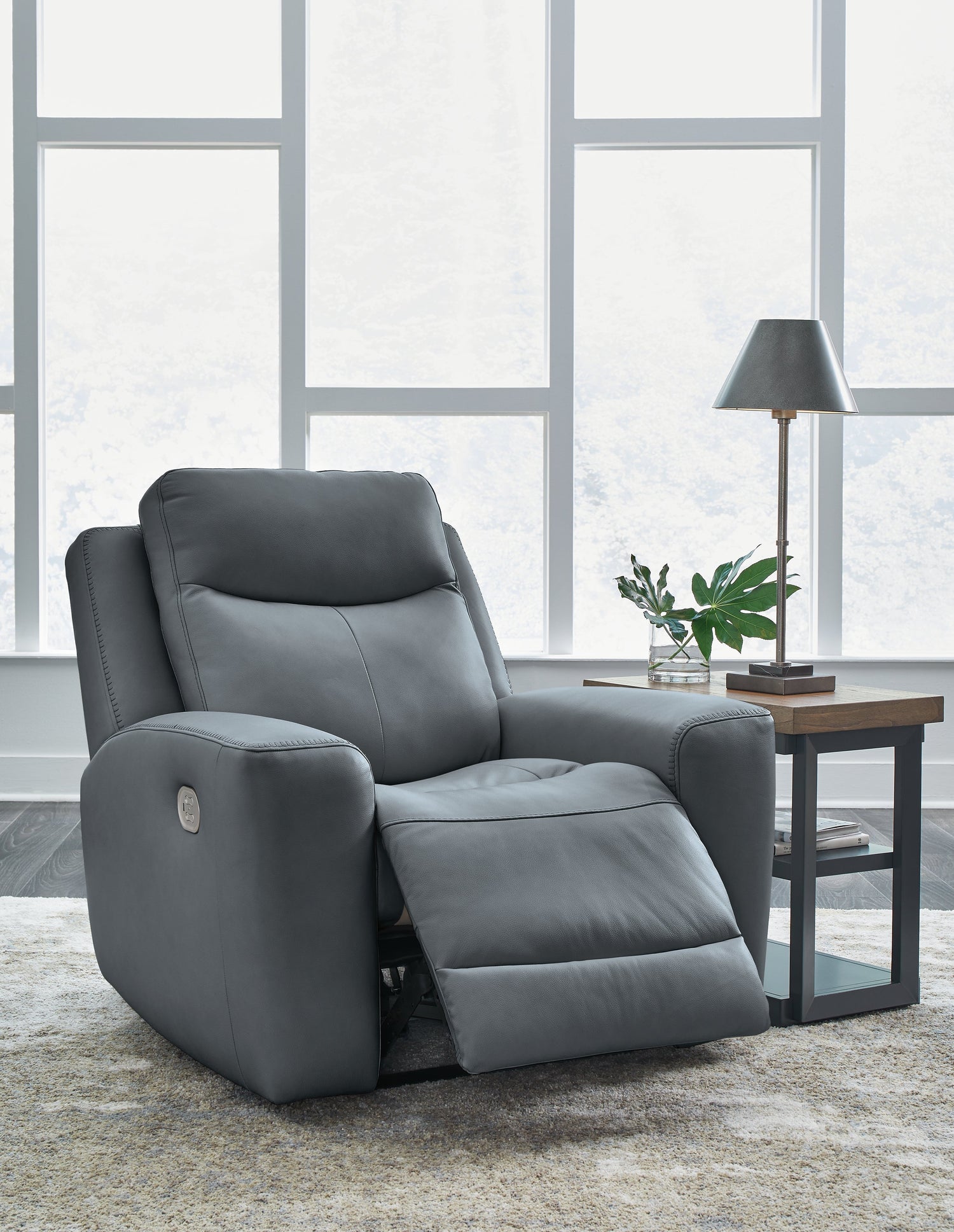 Mindanao Steel Power Recliner - U5950413 - Bien Home Furniture & Electronics
