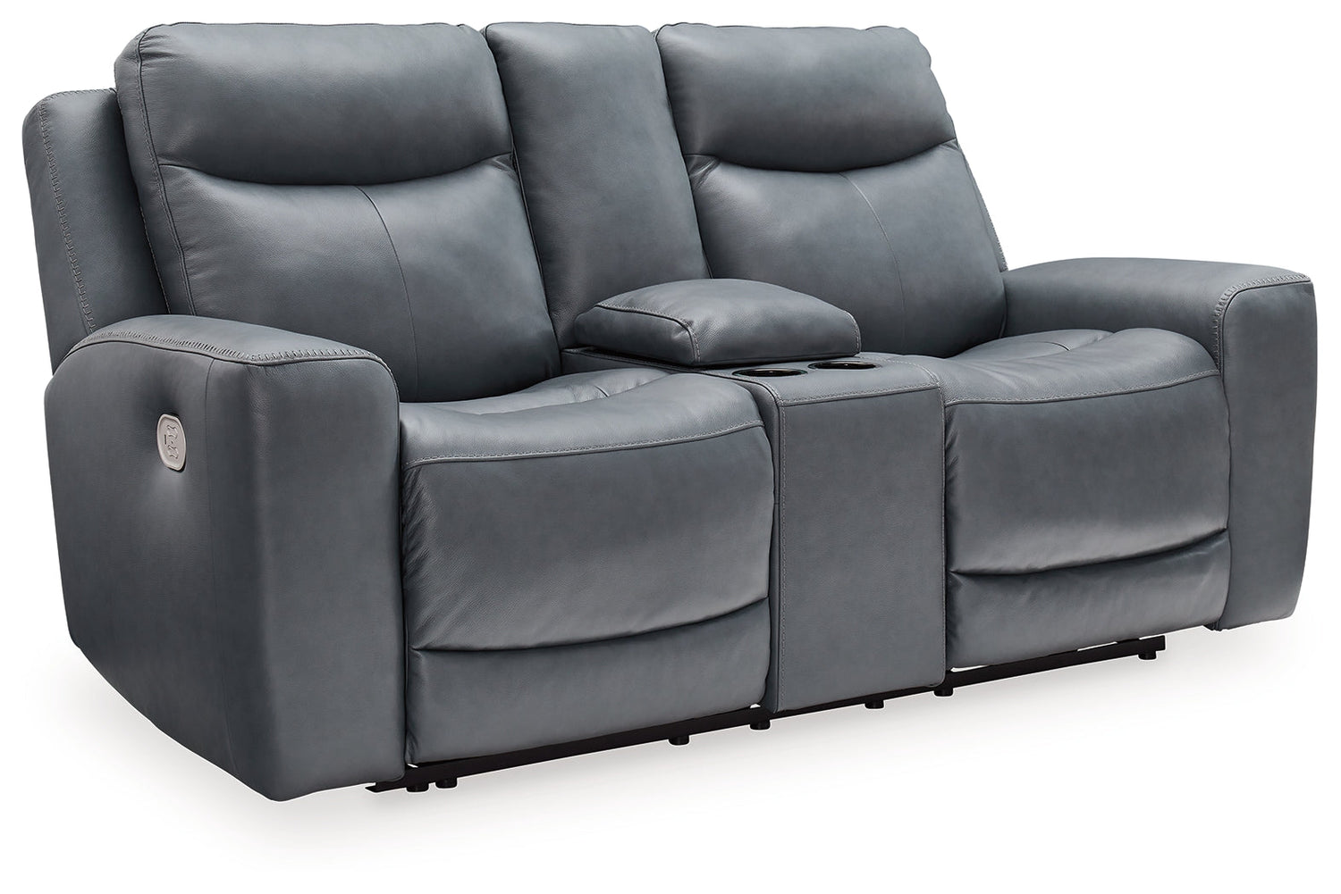 Mindanao Steel Power Reclining Loveseat with Console - U5950418 - Bien Home Furniture & Electronics