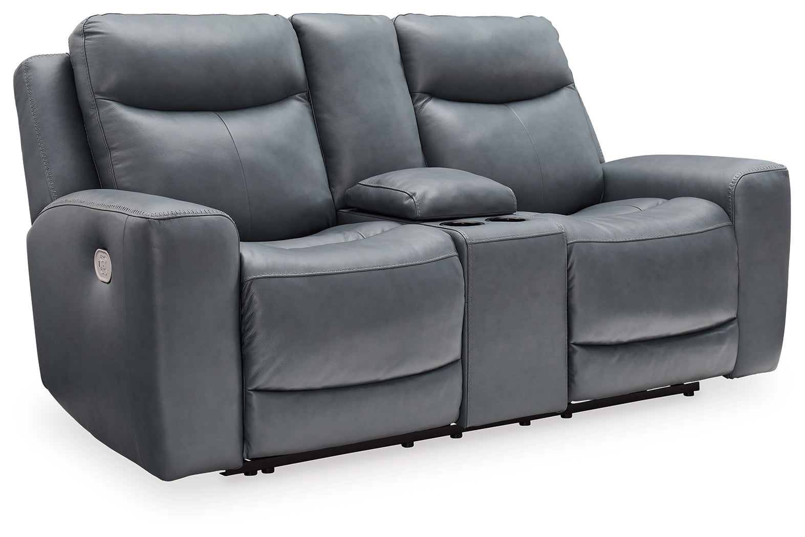 Mindanao Steel Power Reclining Loveseat with Console - U5950418 - Bien Home Furniture & Electronics