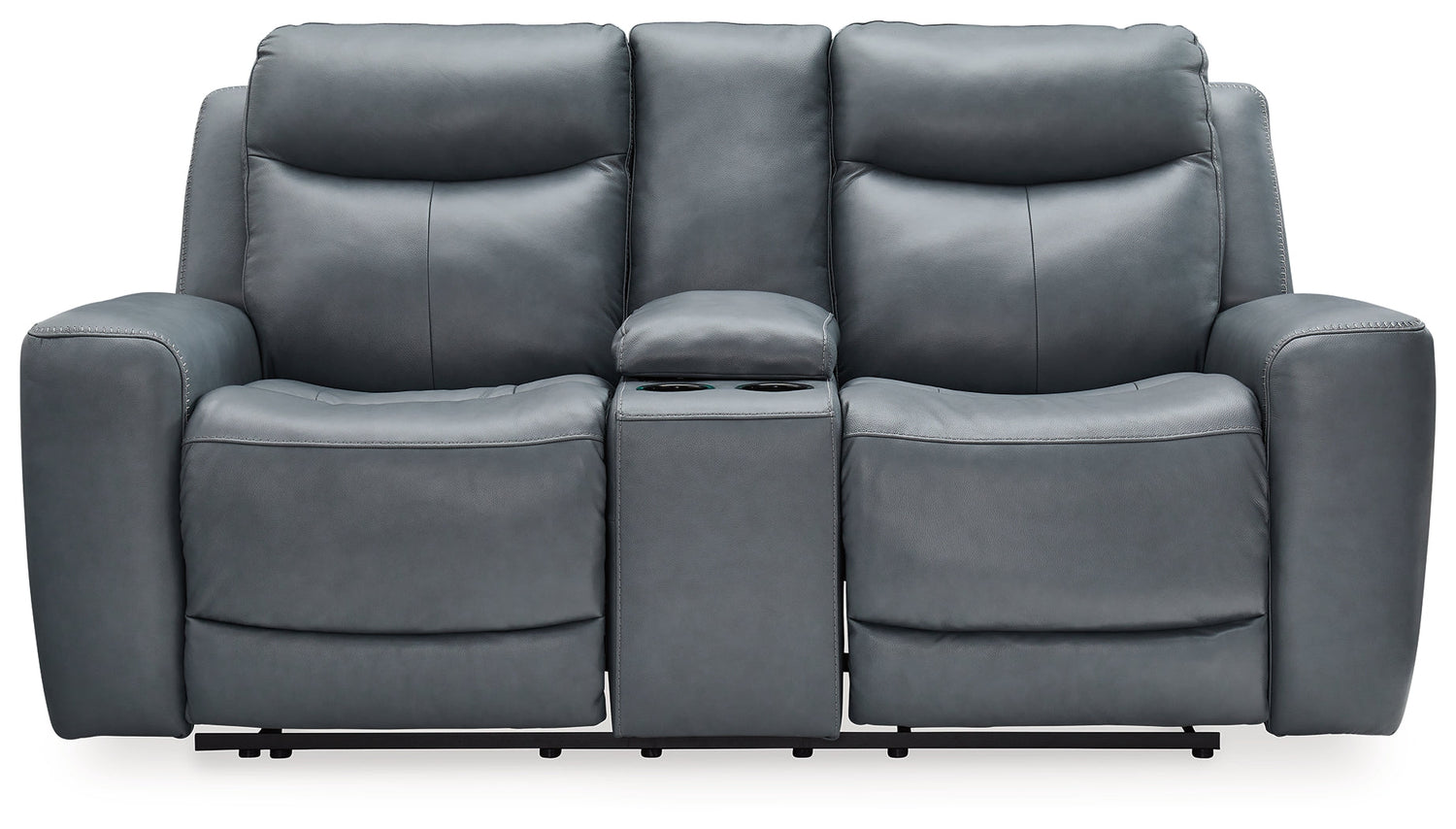 Mindanao Steel Power Reclining Loveseat with Console - U5950418 - Bien Home Furniture & Electronics