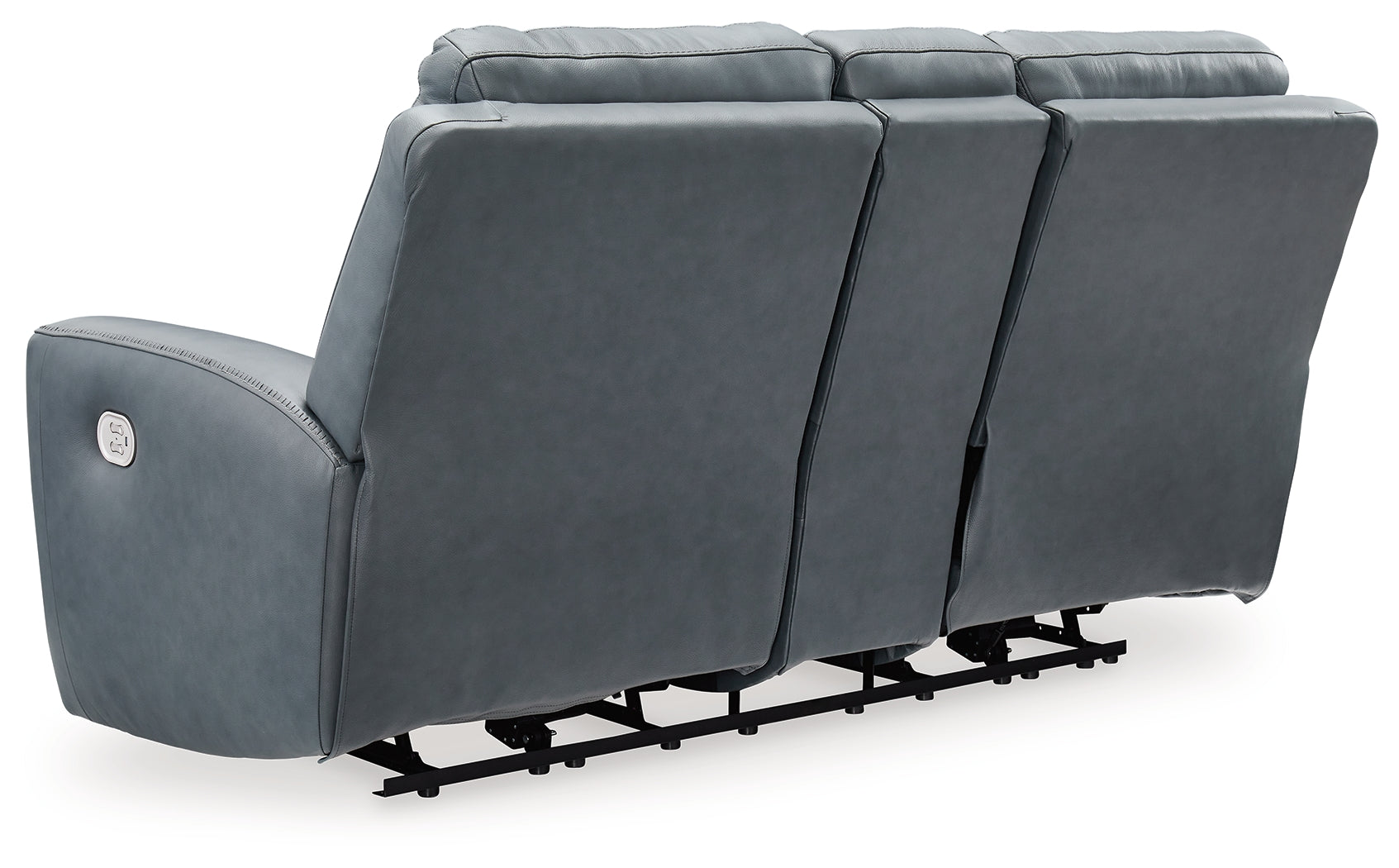 Mindanao Steel Power Reclining Loveseat with Console - U5950418 - Bien Home Furniture & Electronics