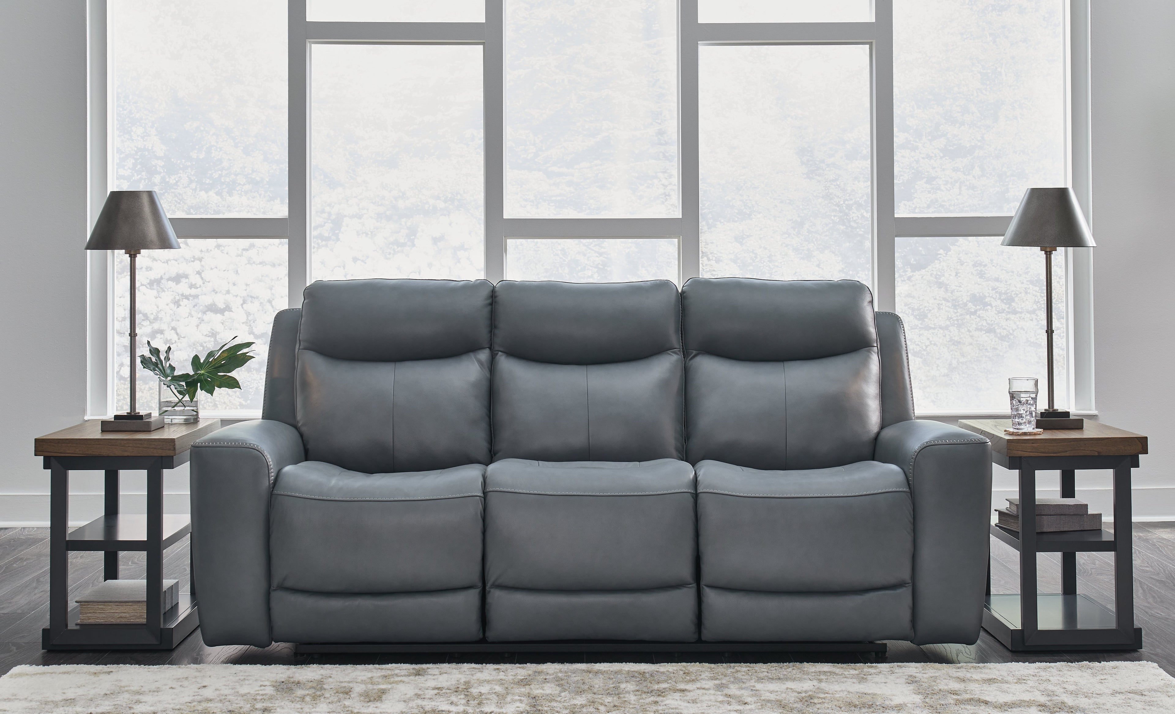 Mindanao Steel Power Reclining Sofa - U5950415 - Bien Home Furniture & Electronics