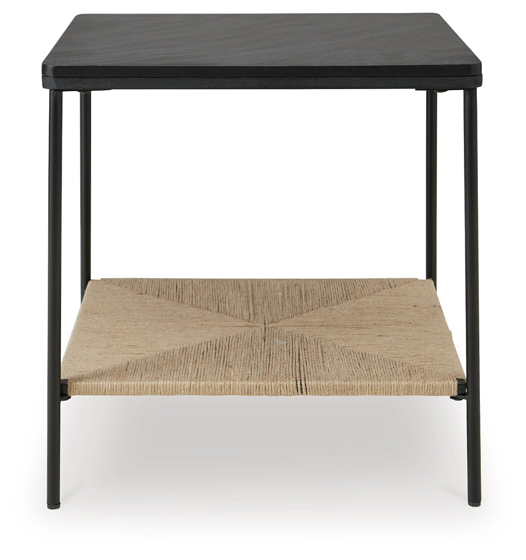 Minrich Black/Natural Accent Table - A4000591 - Bien Home Furniture &amp; Electronics