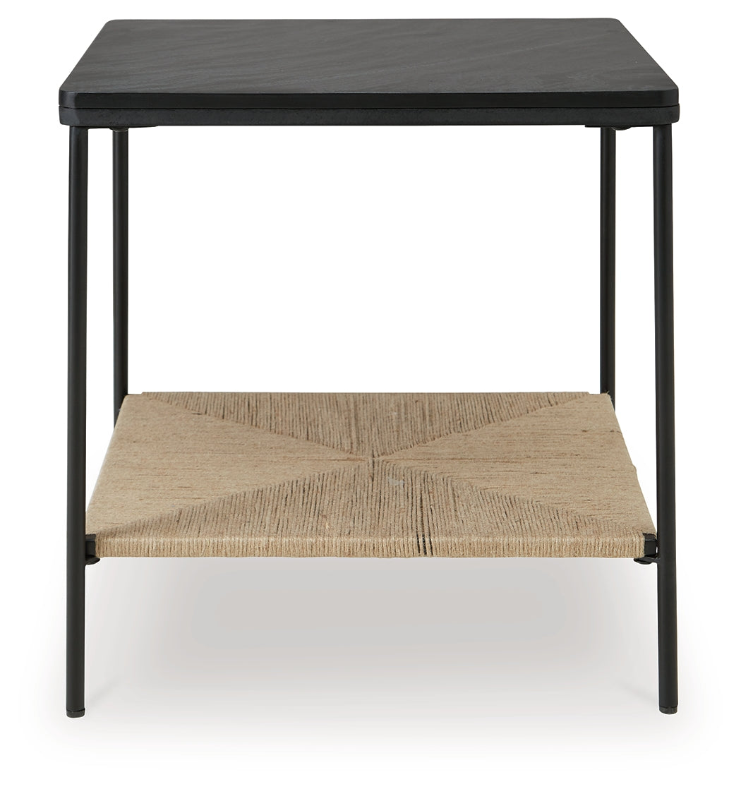 Minrich Black/Natural Accent Table - A4000591 - Bien Home Furniture & Electronics