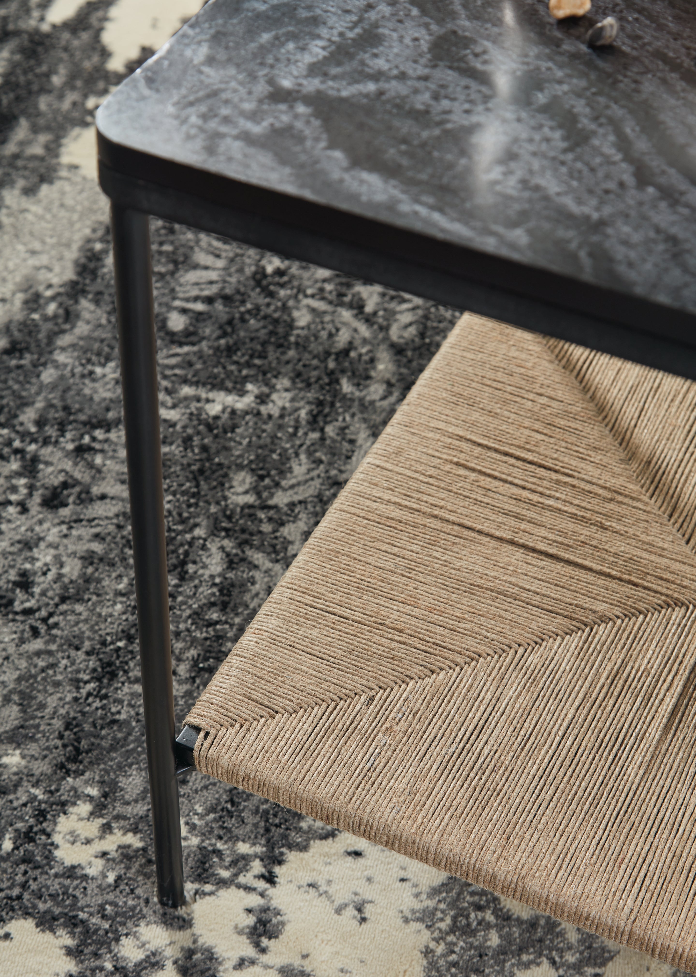 Minrich Black/Natural Accent Table - A4000591 - Bien Home Furniture & Electronics