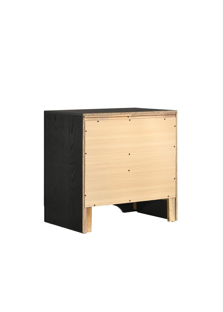Miranda 2-Drawer Nightstand Tray Black - 206362 - Bien Home Furniture & Electronics