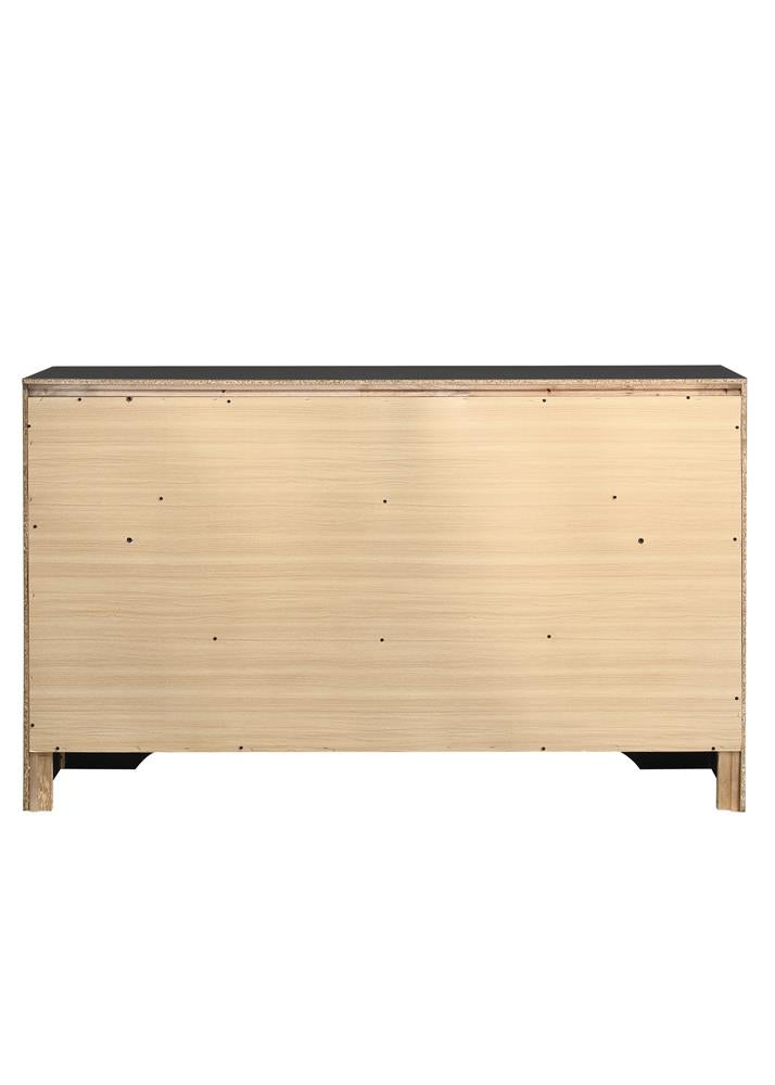 Miranda Black/Rhinestone 7-Drawer Dresser - 206363 - Bien Home Furniture & Electronics