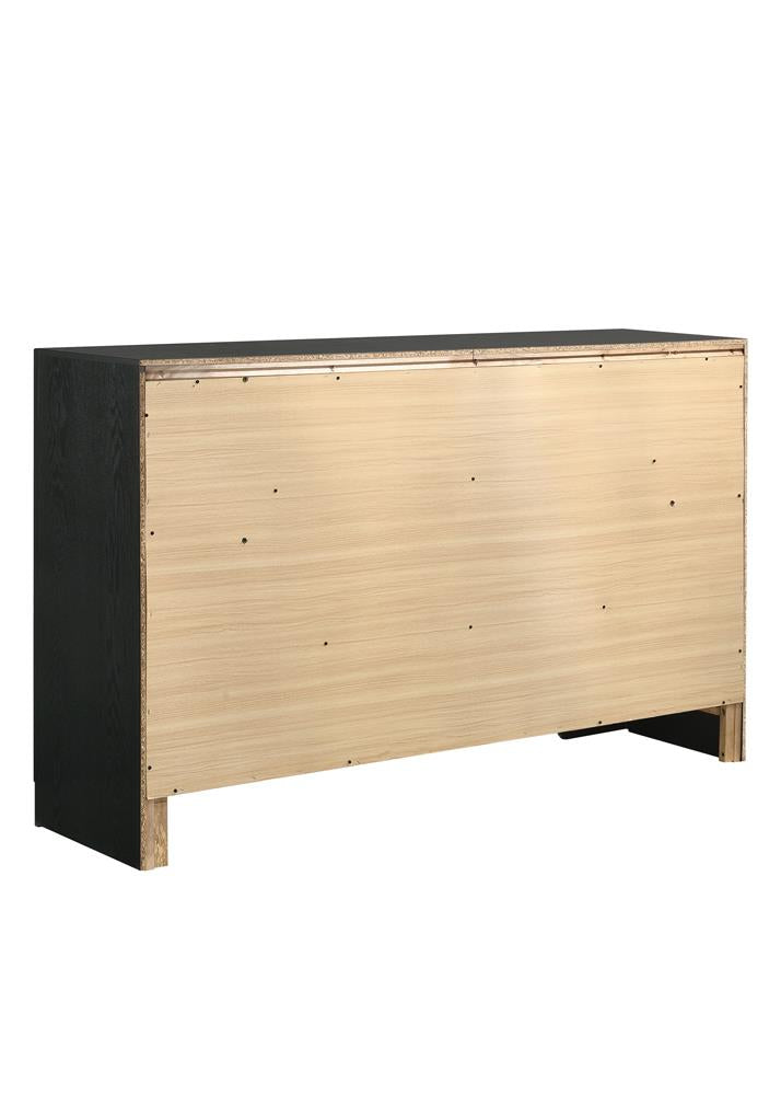 Miranda Black/Rhinestone 7-Drawer Dresser - 206363 - Bien Home Furniture & Electronics