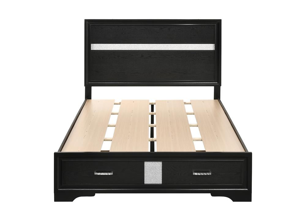 Miranda Full Storage Bed Black - 206361F - Bien Home Furniture & Electronics