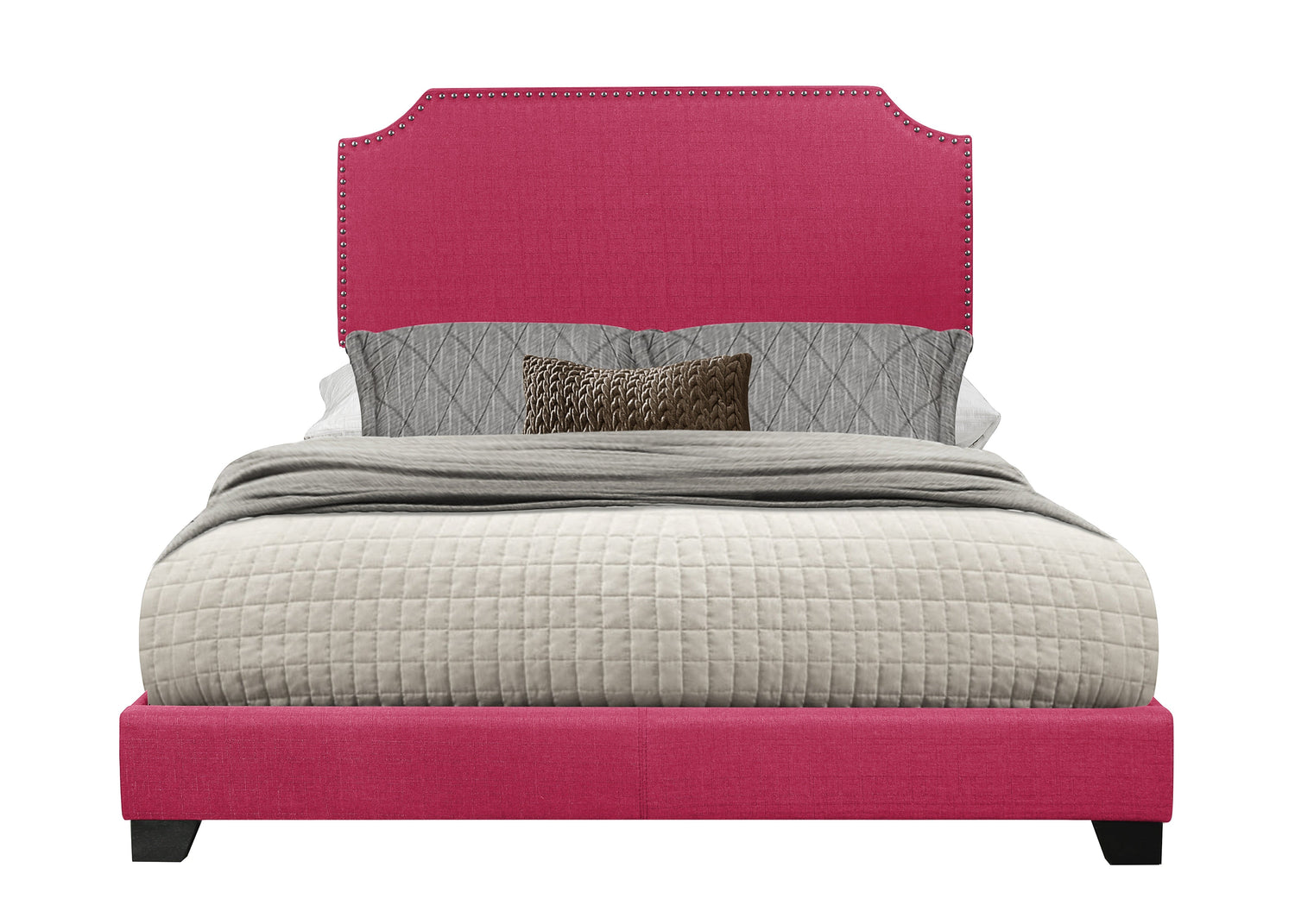 Miranda Pink Full Upholstered Bed - SH235FPNK-1 - Bien Home Furniture & Electronics