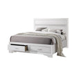 Miranda Queen 2-Drawer Storage Bed White - 205111Q - Bien Home Furniture & Electronics