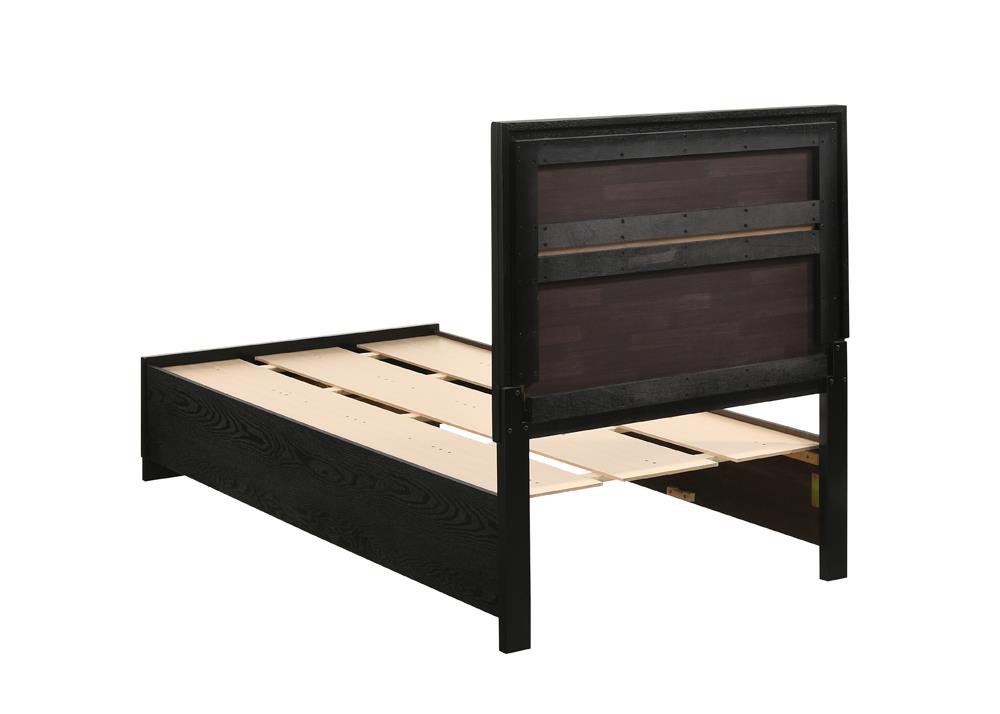 Miranda Twin Storage Bed Black - 206361T - Bien Home Furniture & Electronics