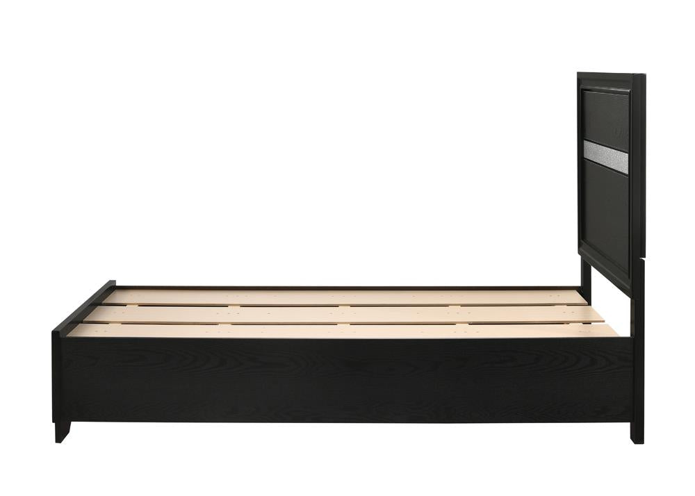 Miranda Twin Storage Bed Black - 206361T - Bien Home Furniture & Electronics