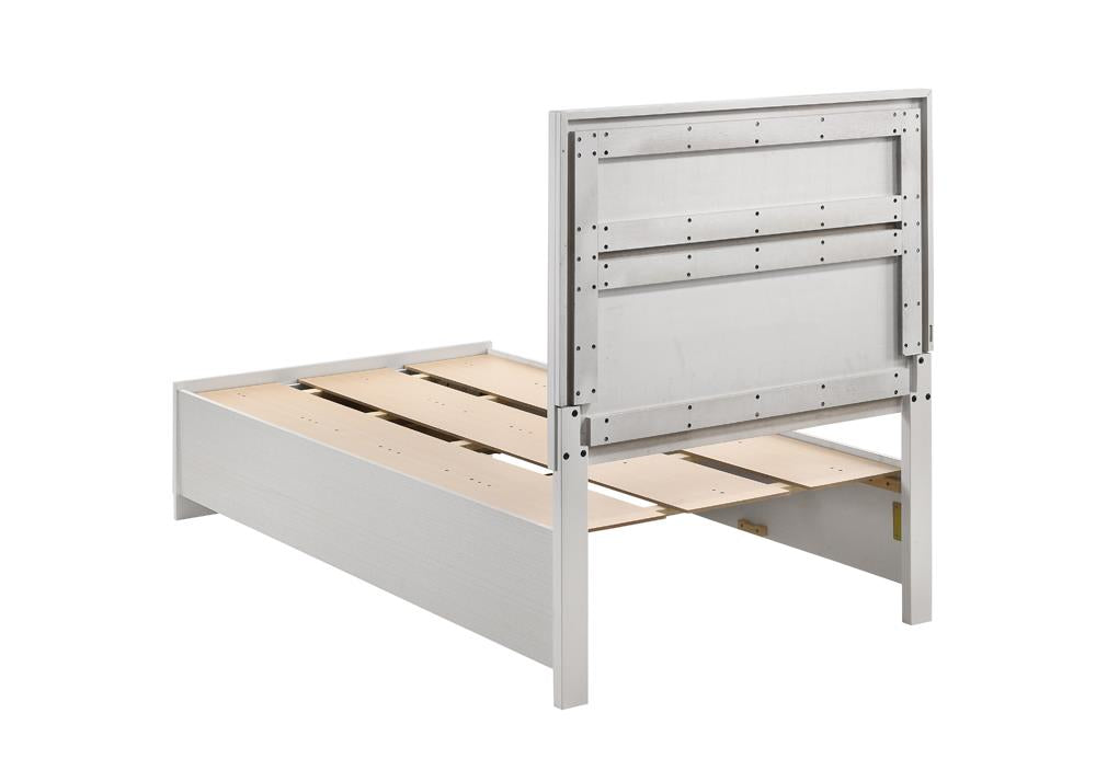 Miranda Twin Storage Bed White - 205111T - Bien Home Furniture & Electronics