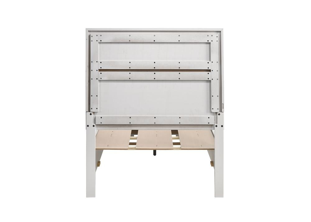 Miranda Twin Storage Bed White - 205111T - Bien Home Furniture & Electronics