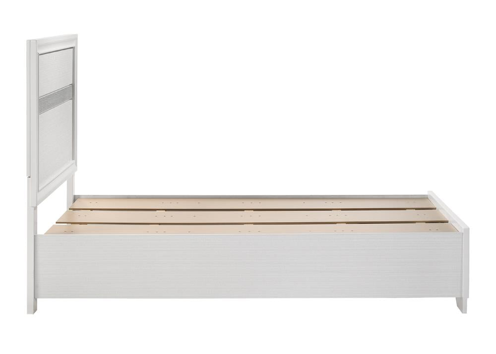 Miranda Twin Storage Bed White - 205111T - Bien Home Furniture & Electronics