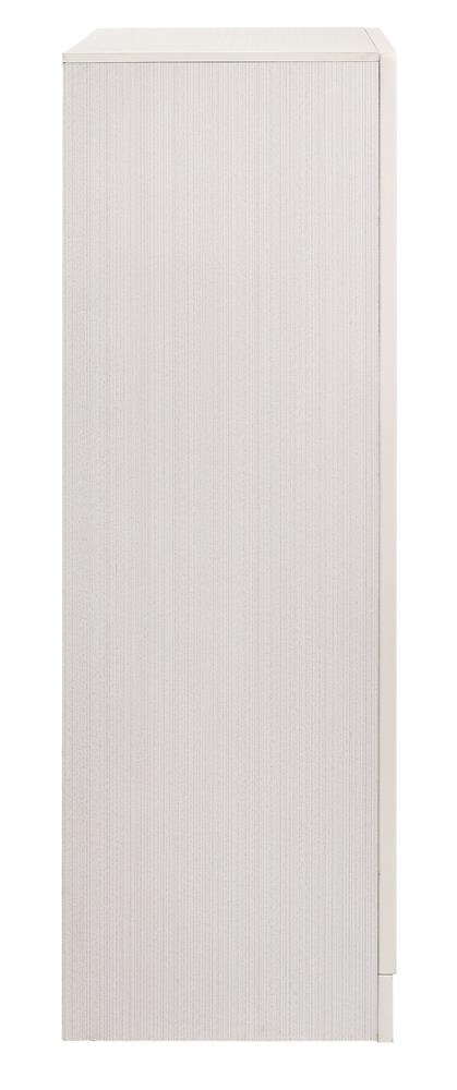 Miranda White/Rhinestone 5-Drawer Chest - 205115 - Bien Home Furniture & Electronics