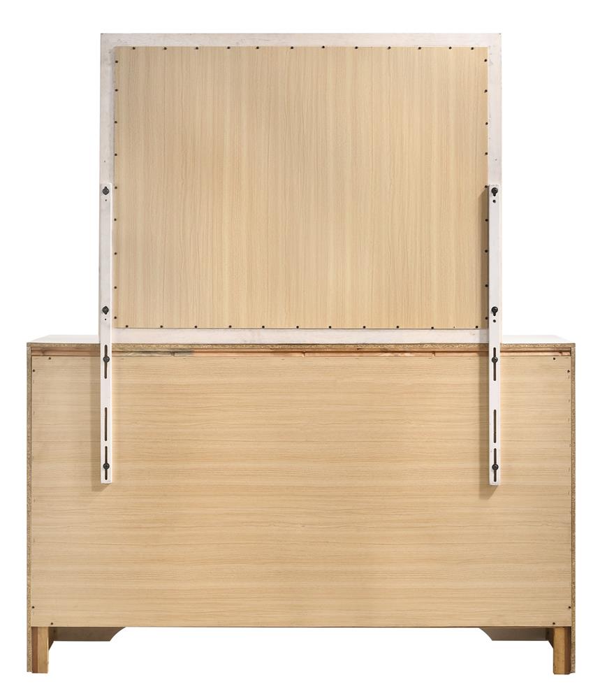 Miranda White/Rhinestone 7-Drawer Dresser - 205113 - Bien Home Furniture & Electronics