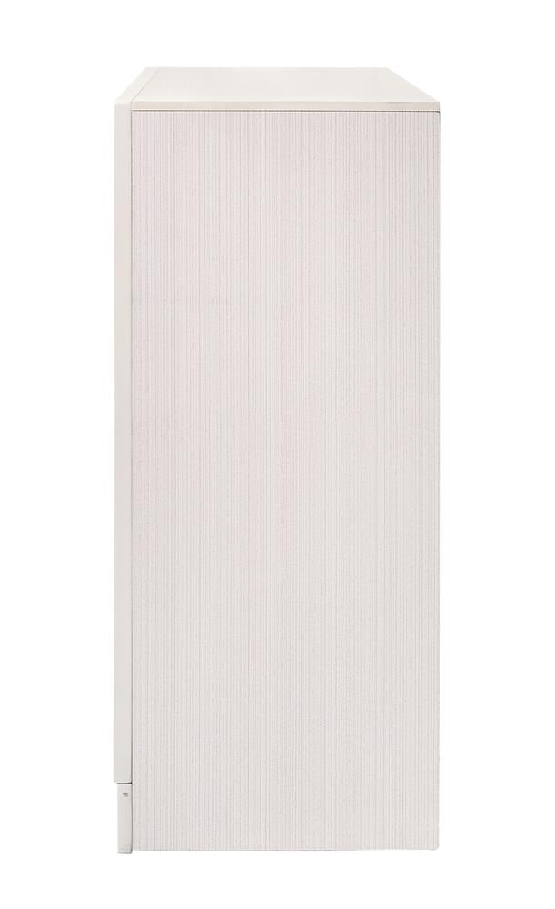 Miranda White/Rhinestone 7-Drawer Dresser - 205113 - Bien Home Furniture & Electronics