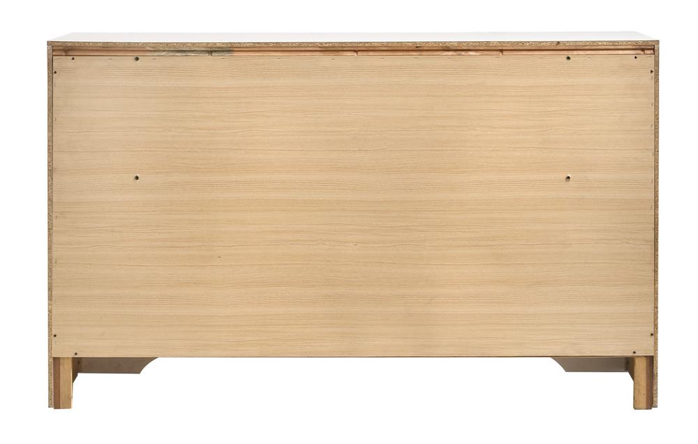 Miranda White/Rhinestone 7-Drawer Dresser - 205113 - Bien Home Furniture & Electronics