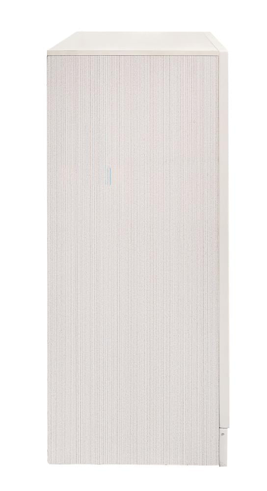 Miranda White/Rhinestone 7-Drawer Dresser - 205113 - Bien Home Furniture & Electronics