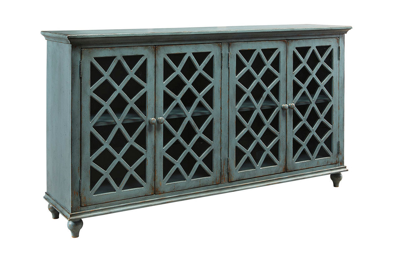Mirimyn Antique Teal Accent Cabinet - T505-762 - Bien Home Furniture & Electronics