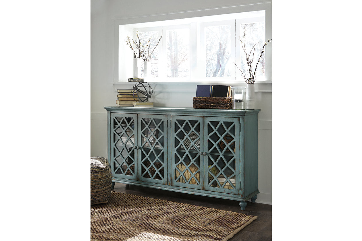 Mirimyn Antique Teal Accent Cabinet - T505-762 - Bien Home Furniture & Electronics